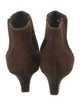 Sergio Rossi Suede Leather Trim Embellishment Boots