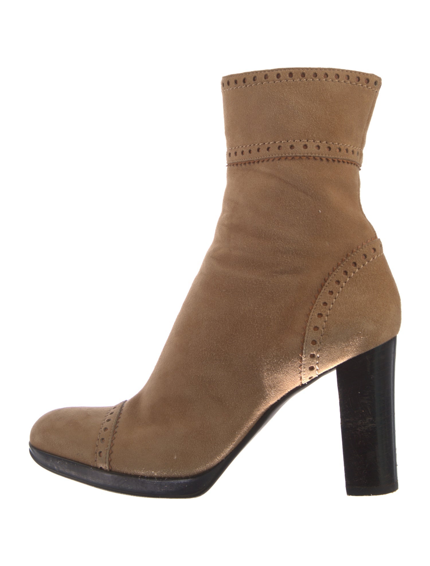 Sergio Rossi Suede Sock Boots