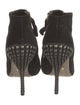 Sergio Rossi Suede Studded Accents Mules