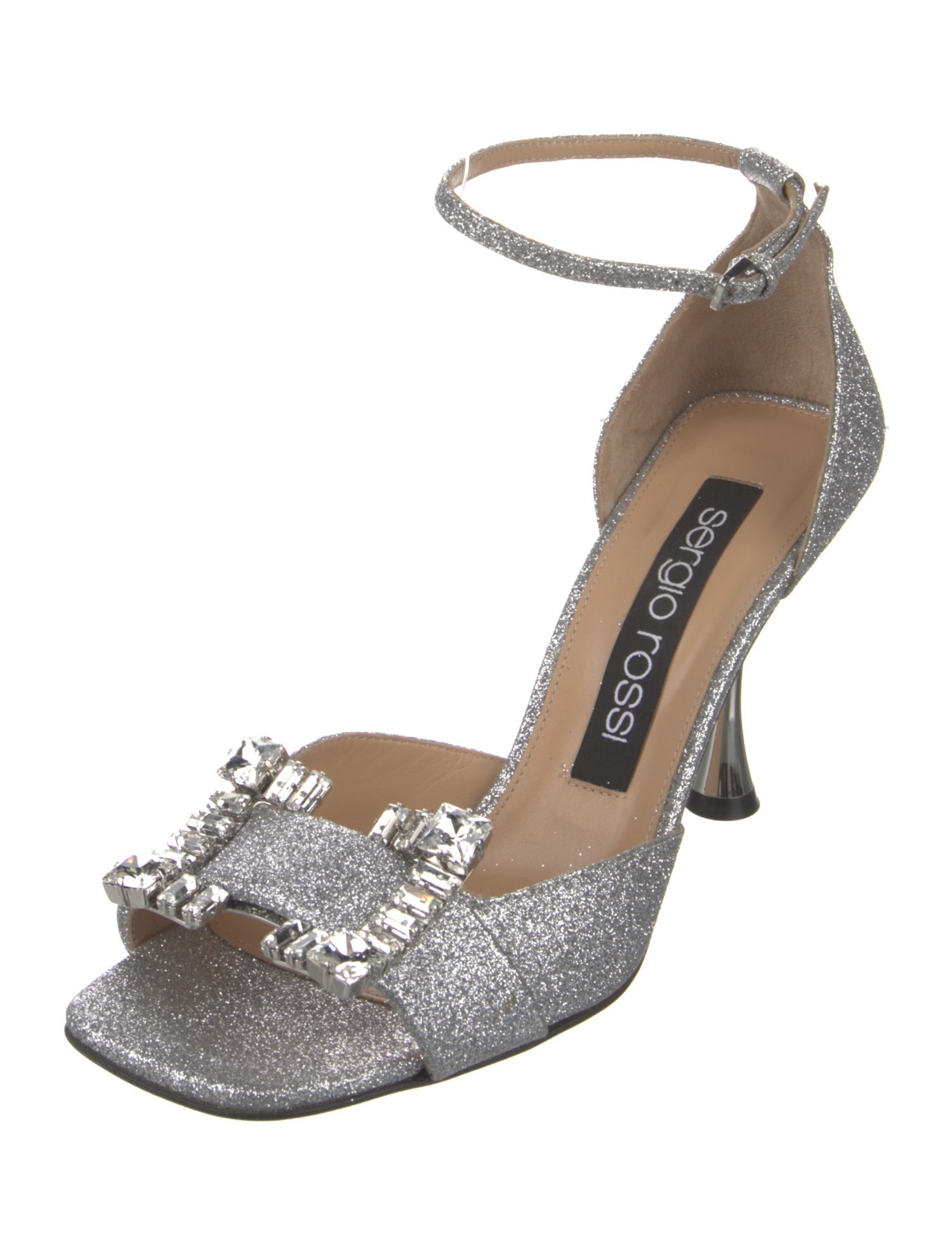 Sergio Rossi Glitter Glitter Accents Sandals