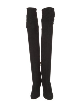 Sergio Rossi Suede Sock Boots