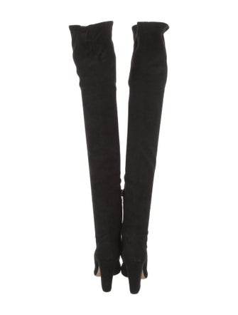 Sergio Rossi Suede Sock Boots