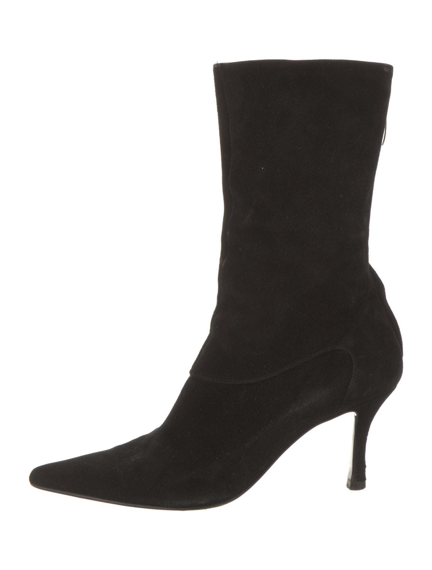 Sergio Rossi Suede Sock Boots