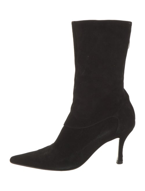 Sergio Rossi Suede Sock Boots