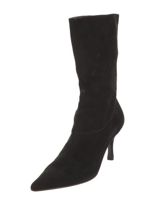 Sergio Rossi Suede Sock Boots