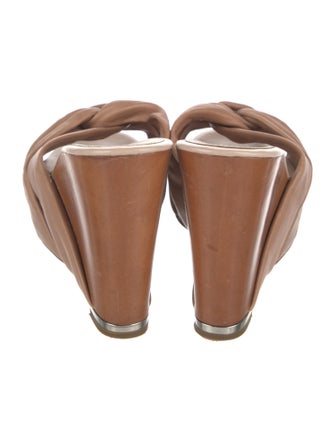 Sergio Rossi Leather Slides