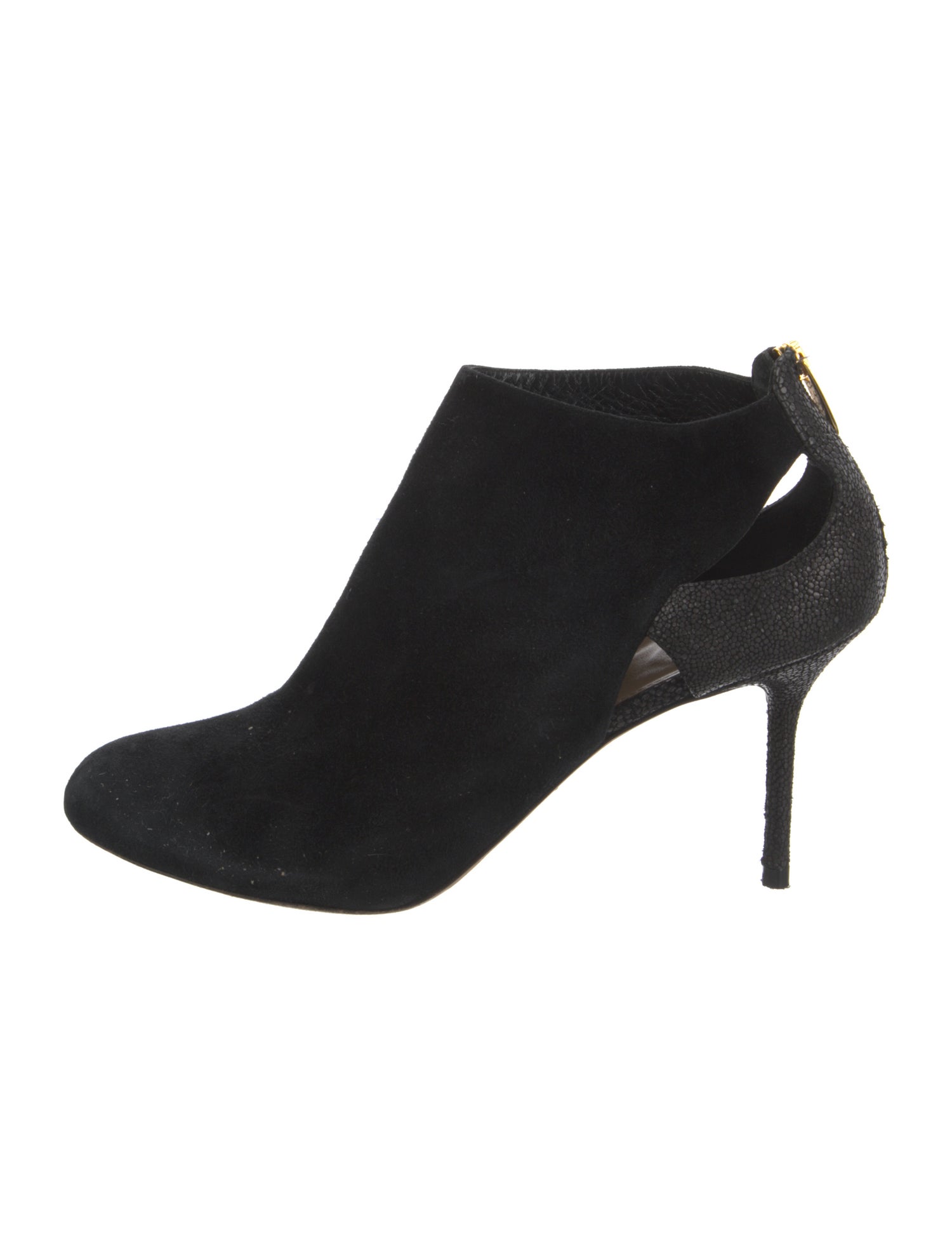 Sergio Rossi Suede Cutout Accent Slingback Pumps