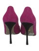 Sergio Rossi Suede Colorblock Pattern Pumps