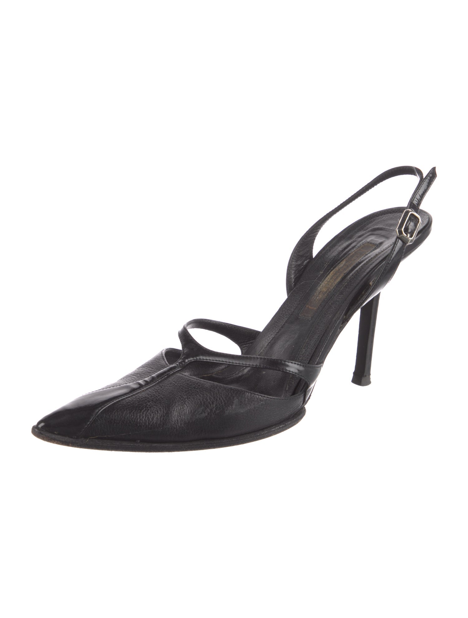 Narciso Rodriguez Leather Slingback Pumps