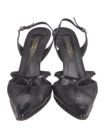 Narciso Rodriguez Leather Slingback Pumps