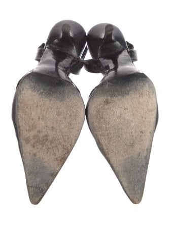 Narciso Rodriguez Leather Slingback Pumps