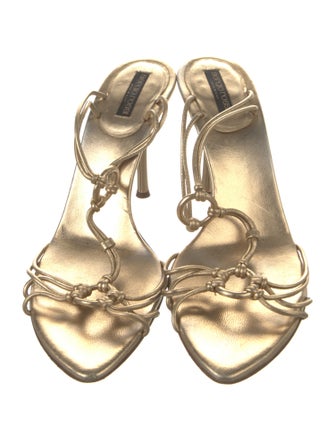 Sergio Rossi Leather Slides