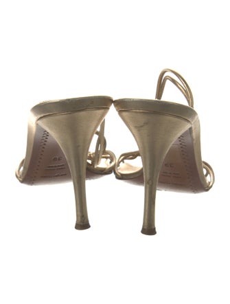 Sergio Rossi Leather Slides