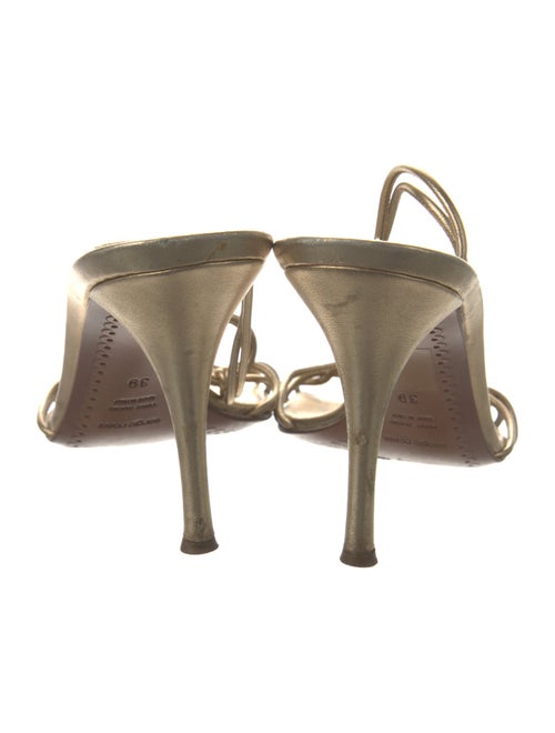 Sergio Rossi Leather Slides