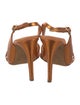 Sergio Rossi Leather Slingback Sandals