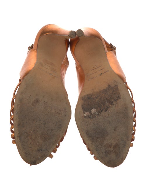 Sergio Rossi Leather Slingback Sandals