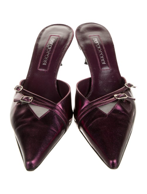 Sergio Rossi Leather Mules