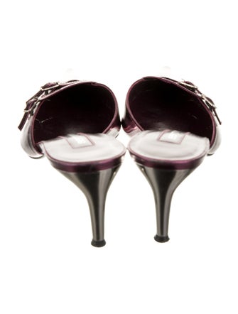 Sergio Rossi Leather Mules