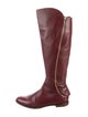 Sergio Rossi Leather Riding Boots