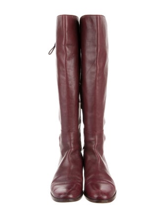 Sergio Rossi Leather Riding Boots