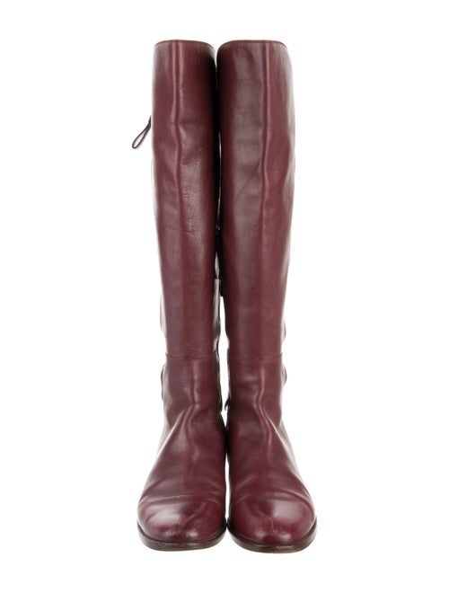 Sergio Rossi Leather Riding Boots