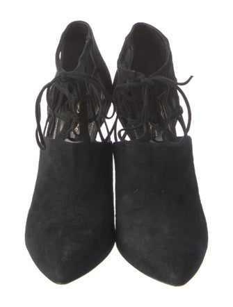 Sergio Rossi Suede Lace-Up Boots