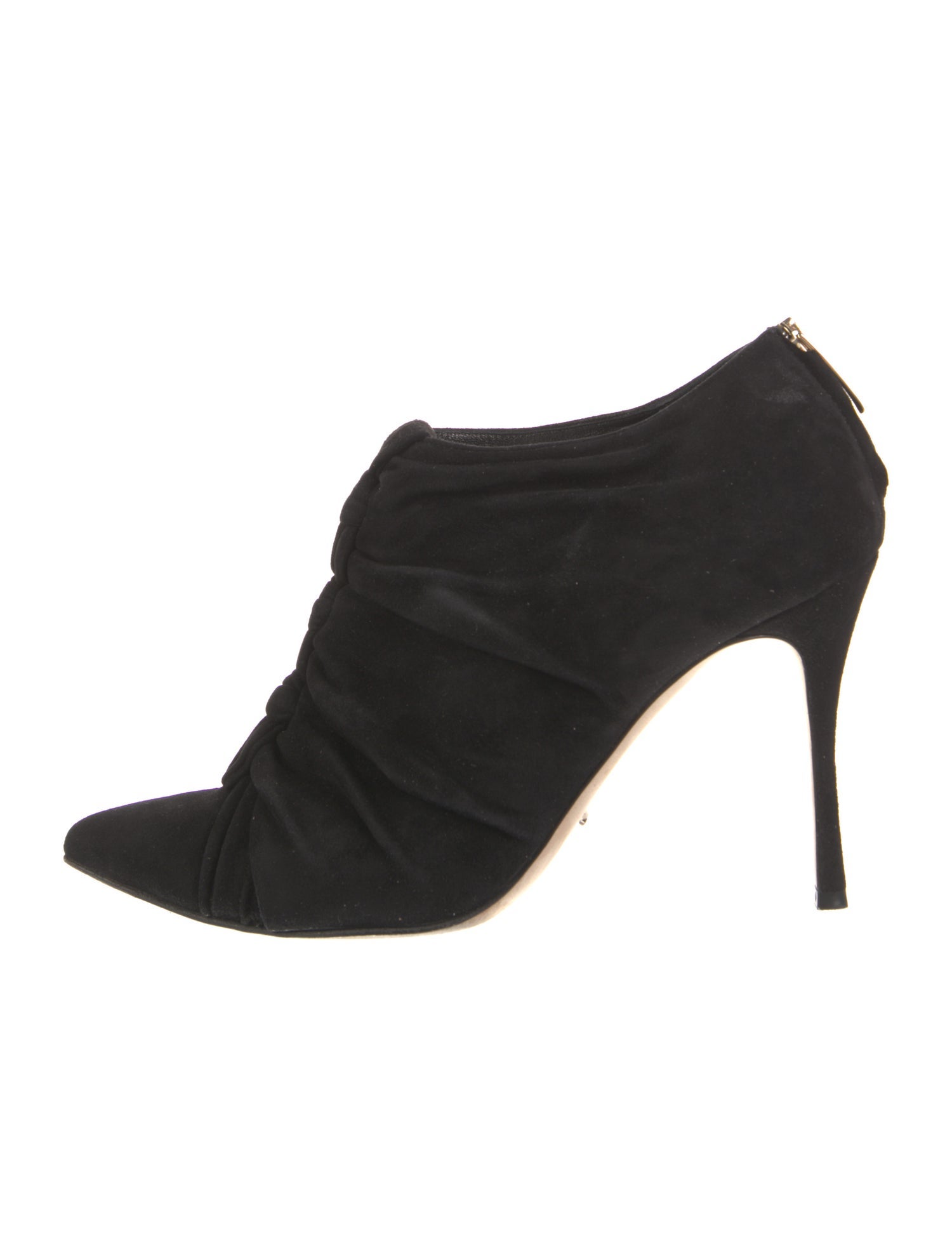 Sergio Rossi Suede Printed Lace-Up Boots