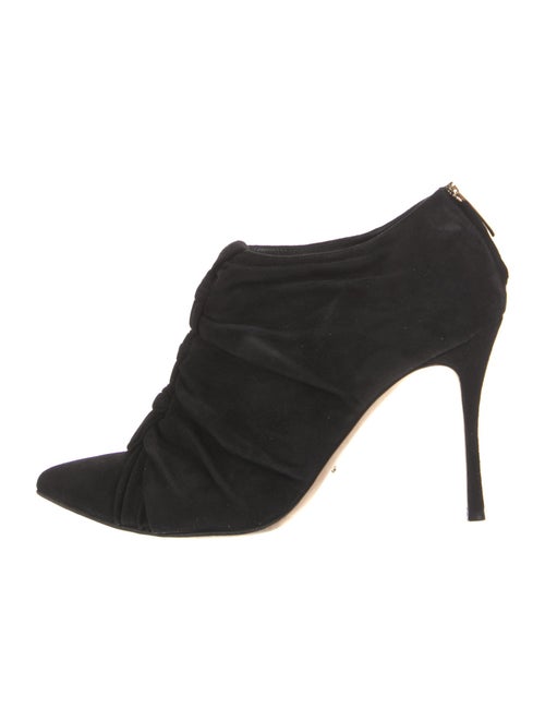 Sergio Rossi Suede Printed Lace-Up Boots