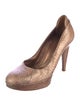 Sergio Rossi Snakeskin Animal Print Pumps