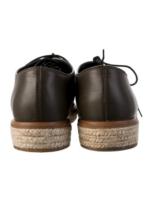 Sergio Rossi Leather Animal Print Oxfords