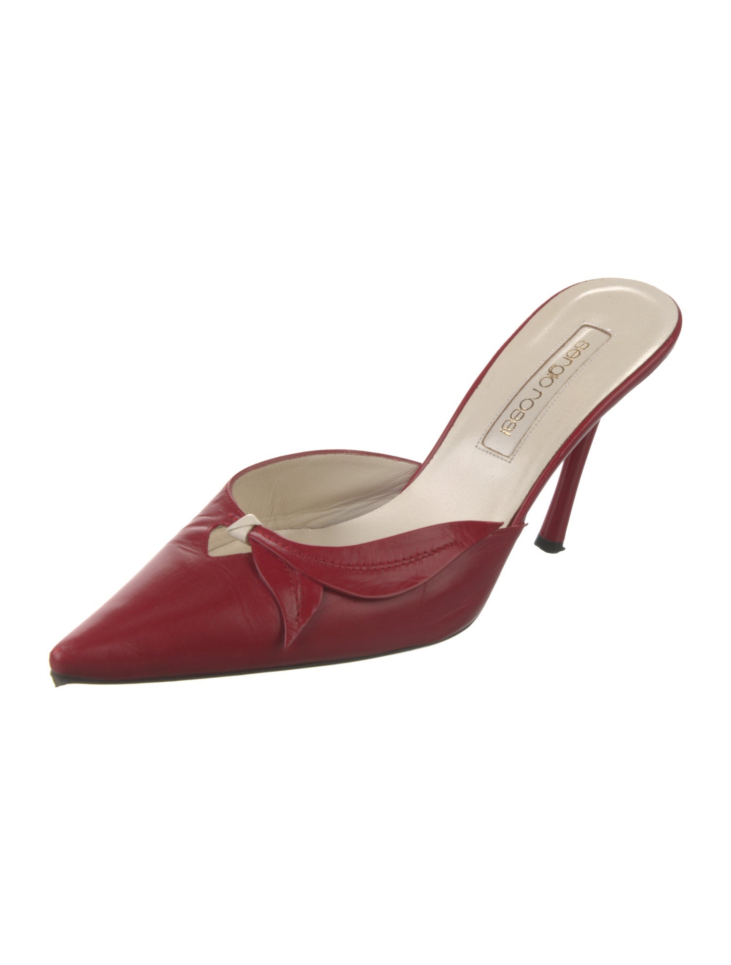 Sergio Rossi Leather Mules