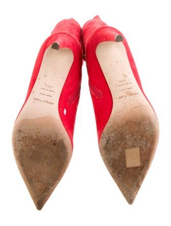 Sergio Rossi Suede Sock Boots
