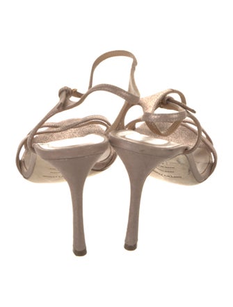 Sergio Rossi Suede Cutout Accent Sandals