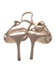 Sergio Rossi Suede Cutout Accent Sandals