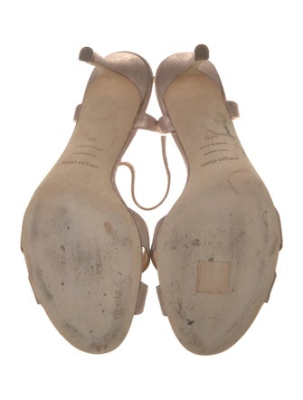 Sergio Rossi Suede Cutout Accent Sandals