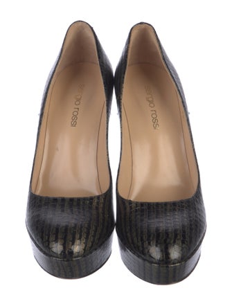 Sergio Rossi Leather Mules