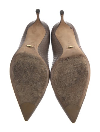 Sergio Rossi Snakeskin Pumps