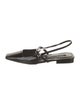 Sergio Rossi Patent Leather Slingback Flats