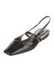 Sergio Rossi Patent Leather Slingback Flats