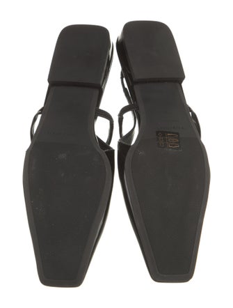 Sergio Rossi Patent Leather Slingback Flats