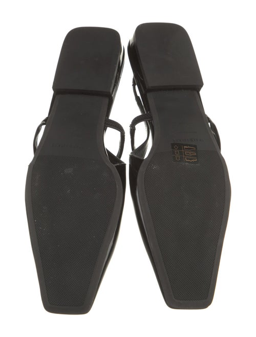 Sergio Rossi Patent Leather Slingback Flats