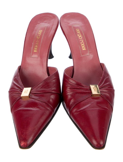 Sergio Rossi Leather Mules