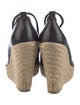 Sergio Rossi Leather Leather Trim Embellishment Espadrilles