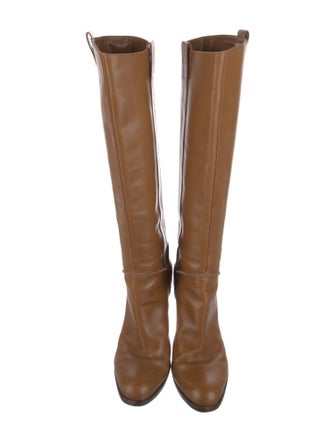 Sergio Rossi Leather Riding Boots