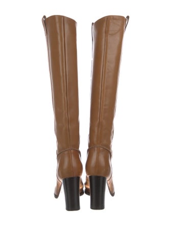 Sergio Rossi Leather Riding Boots