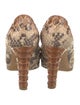 Sergio Rossi Python Animal Print Pumps