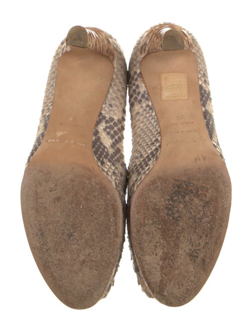 Sergio Rossi Python Animal Print Pumps
