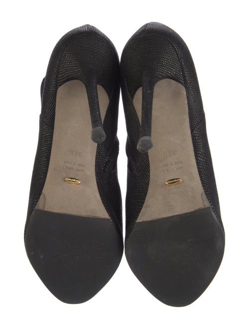 Sergio Rossi Leather Floral Print Boots