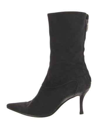 Sergio Rossi Suede Sock Boots