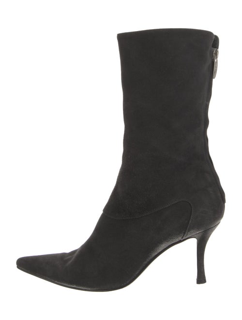 Sergio Rossi Suede Sock Boots